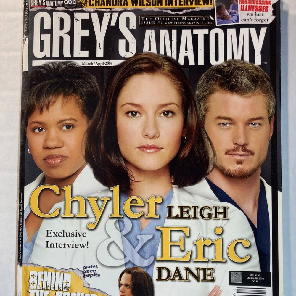 Grey’s Anatomy Official Magazine Issue 7 - March/April 2008 -Wilson, Leigh, Dane